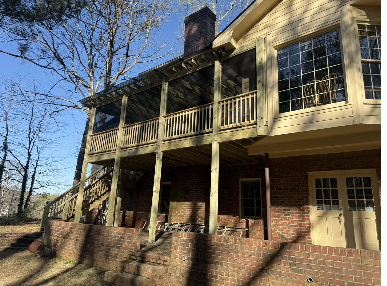 Beautifully renovated deck by Bishop JD Roofing