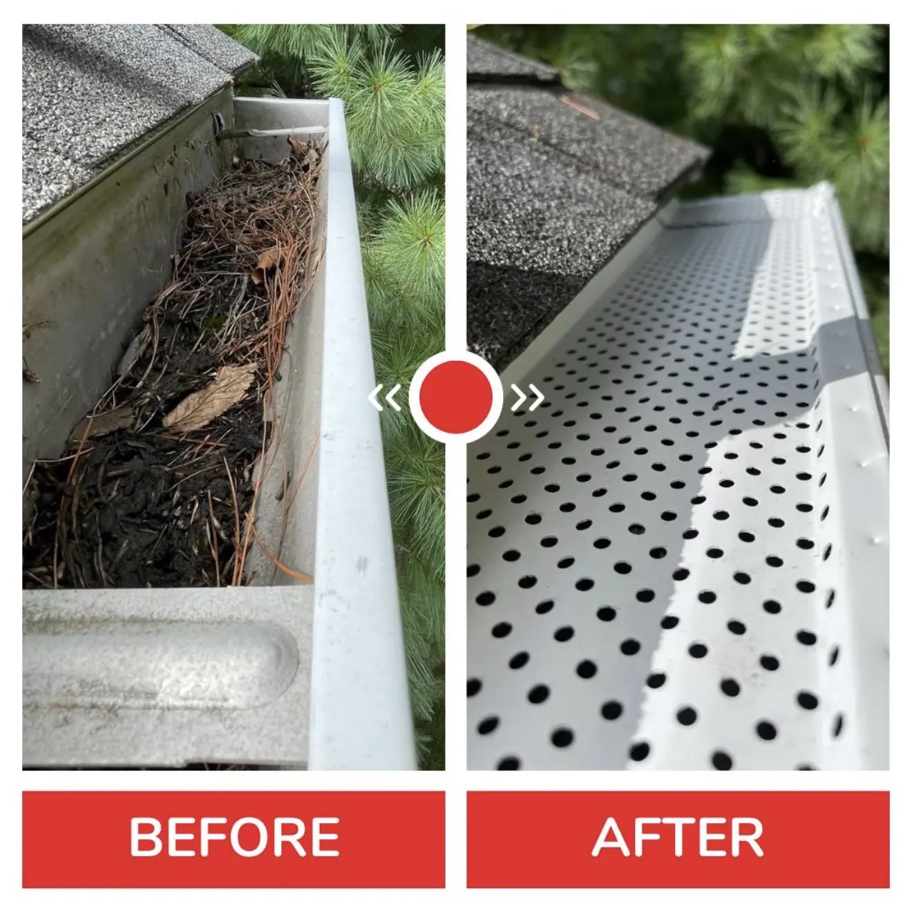 Seamless gutter installation
